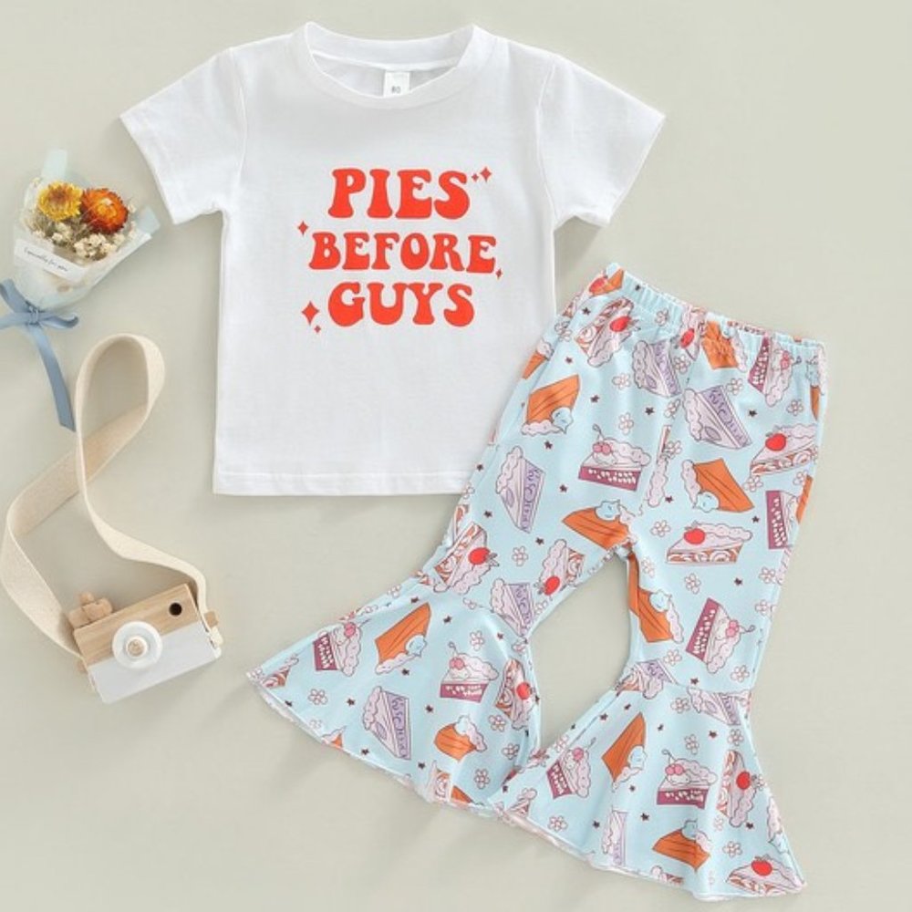 NEW Girl's Thanksgiving Pies Before Guys Outfit